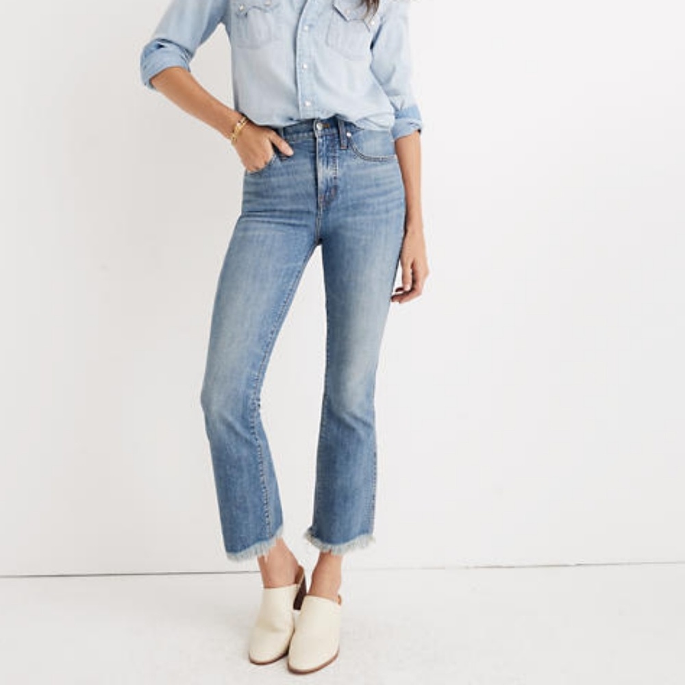 Madewell Cali Demi Boot Cut Jeans Size 24 Petite